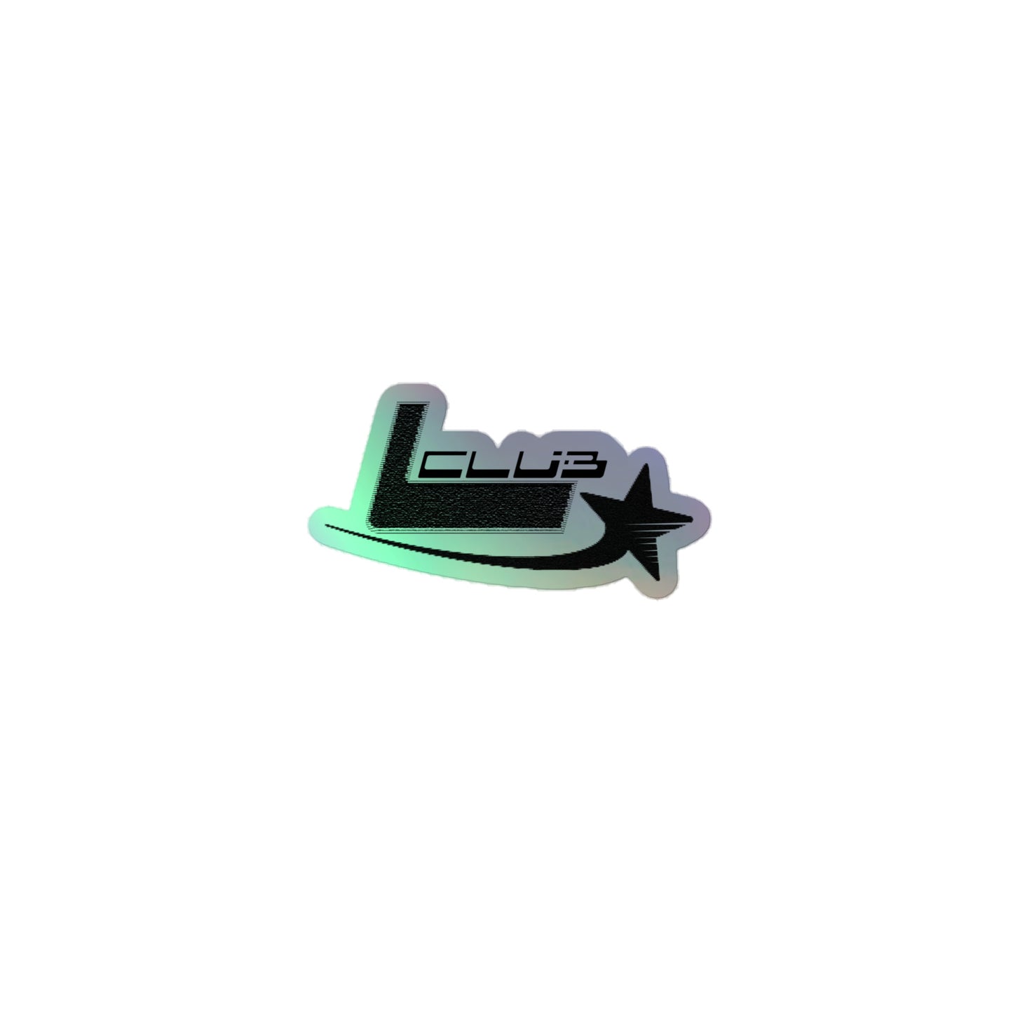 L Club (no background) Holographic sticker