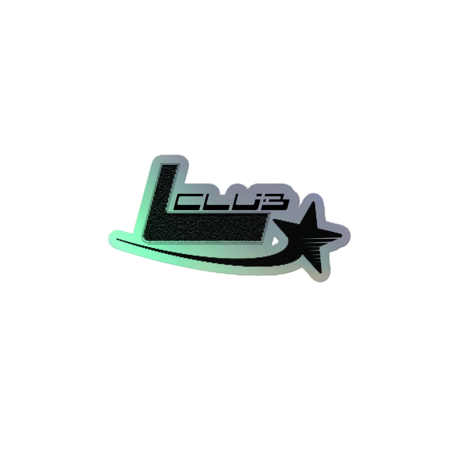 L Club (no background) Holographic sticker