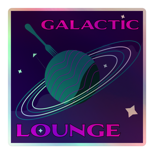 Galactic Lounge Holographic sticker